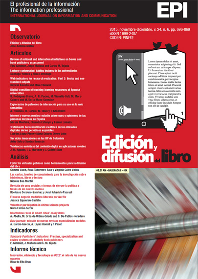 					View Vol. 24 No. 6 (2015): Edición y difusión del libro
				