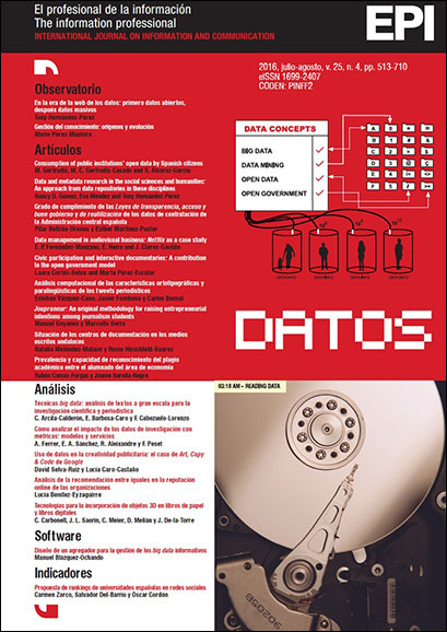 					View Vol. 25 No. 4 (2016): Datos
				