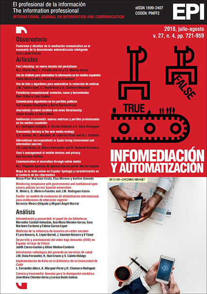 					View Vol. 27 No. 4 (2018): Infomediación y automatización
				