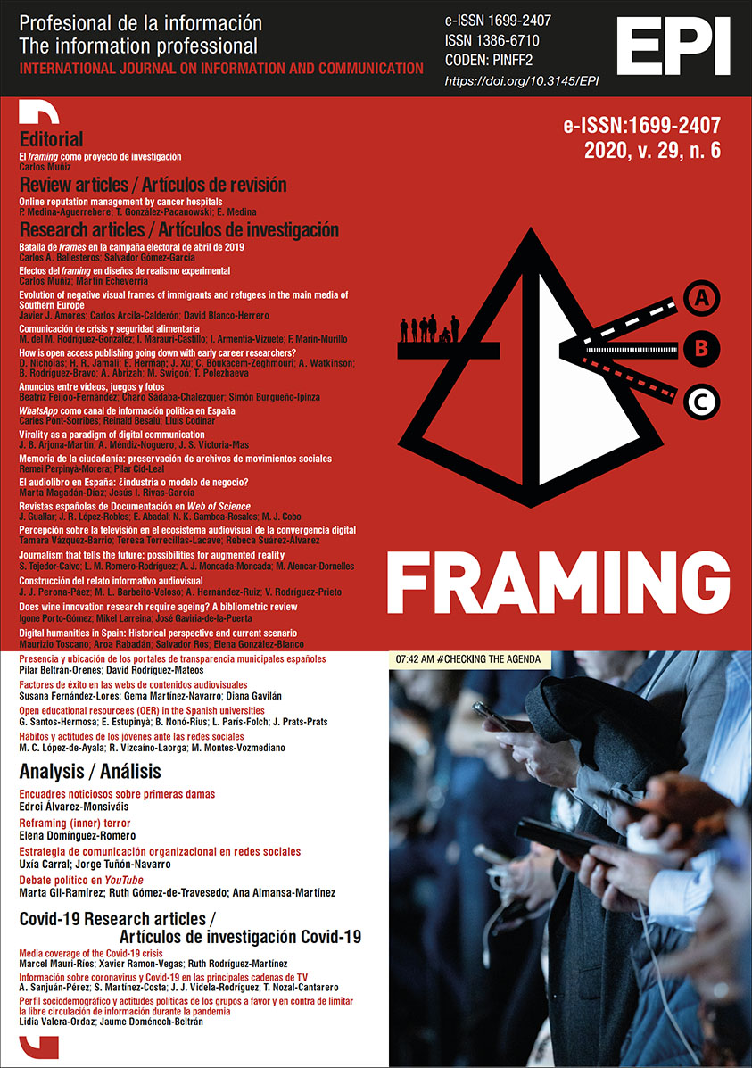 					Ver Vol. 29 Núm. 6 (2020): Framing (Encuadre)
				