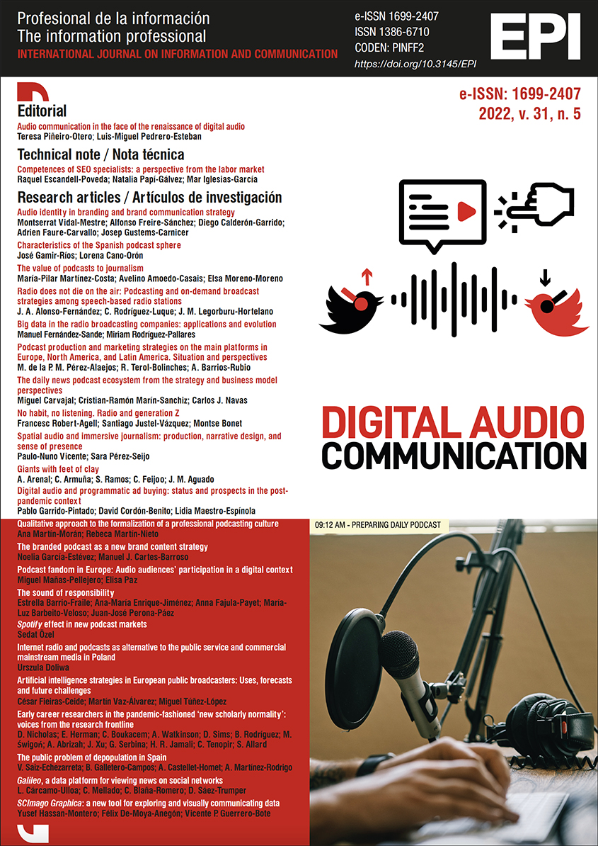 					Ver Vol. 31 Núm. 5 (2022): Digital audio communication
				